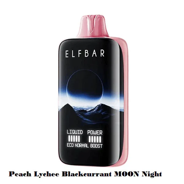 Elf Bar Moonnight 40K – Peach Lychee Blackcurrant 40000 Puffs by Elf Bar at Vape Shop Ahmedabad