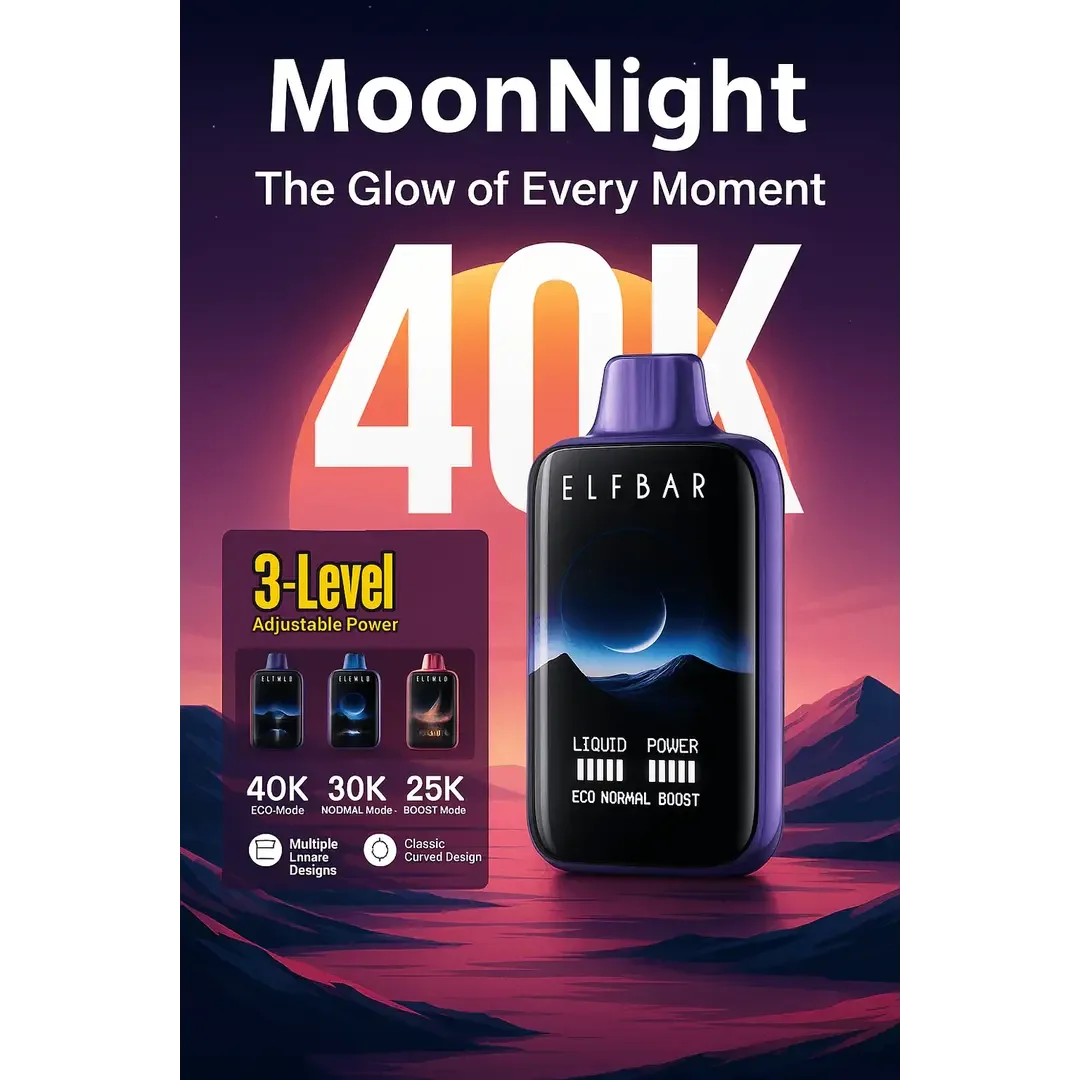 Elf Bar Moonnight 40K – Rose Syrup 40000 Puffs by Elf Bar at Vape Shop Ahmedabad