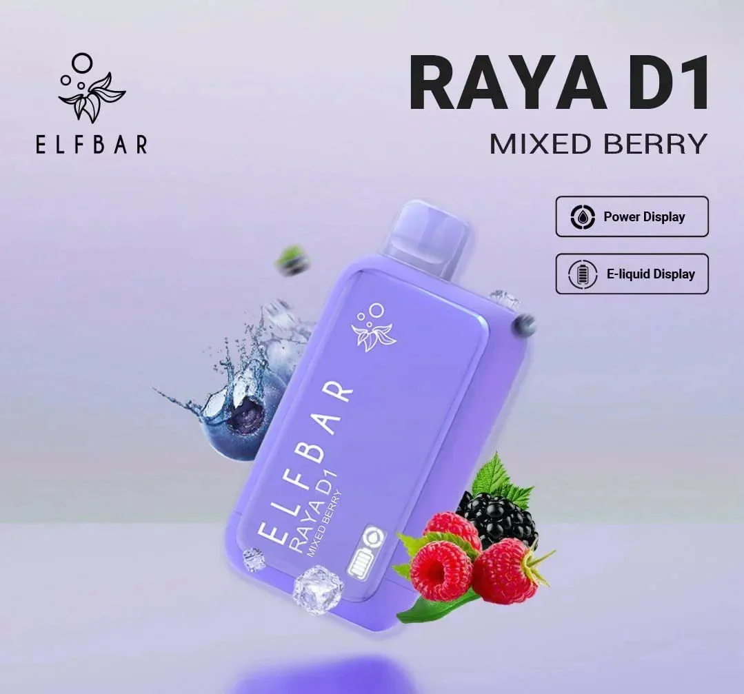 Elf Bar Raya D1 – Mixed Berry by Elf Bar at Vape Shop Ahmedabad