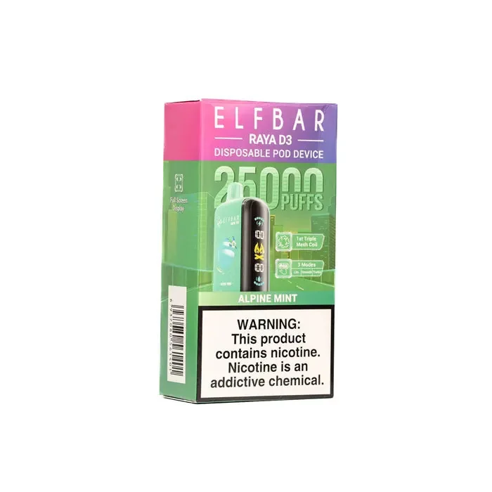 Elf Bar Raya D3 – Alpine Mint – 25000 by Elf Bar at Vape Shop Ahmedabad