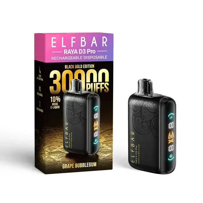 Elf Bar Raya D3 Pro 30 K – Grape Bubblegum 30000 Puffs by Elf Bar at Vape Shop Ahmedabad