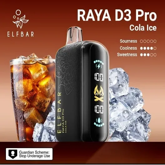 Elf Bar Raya D3 Pro 30K – Cola Ice 30000 Puffs by Elf Bar at Vape Shop Ahmedabad