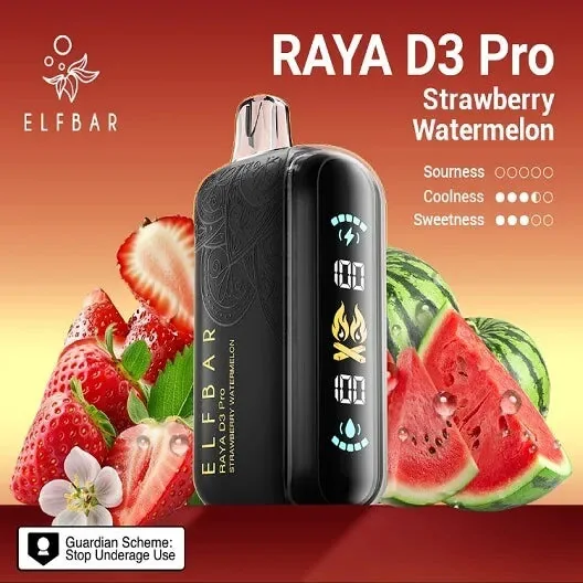 Elf Bar Raya D3 Pro – Strawberry Watermelon by Elf Bar at Vape Shop Ahmedabad