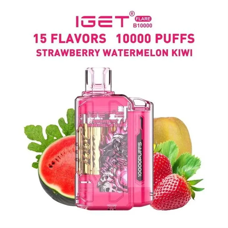 Iget Flare B10000 – Strawberry Watermelon Kiwi by IGET at Vape Shop Ahmedabad
