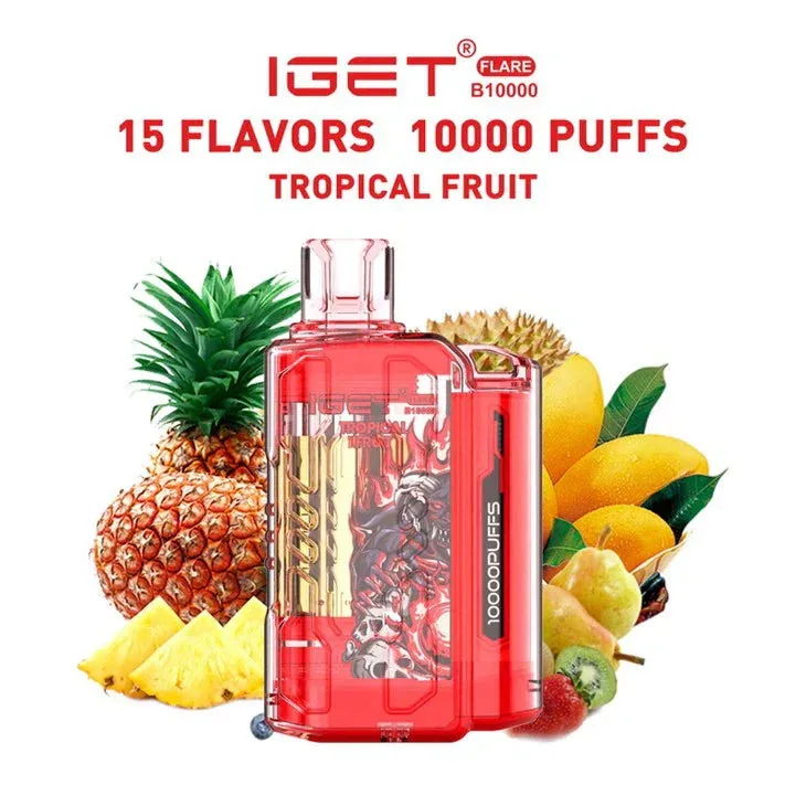 Iget Flare B10000 – Tropical Fruit by IGET at Vape Shop Ahmedabad