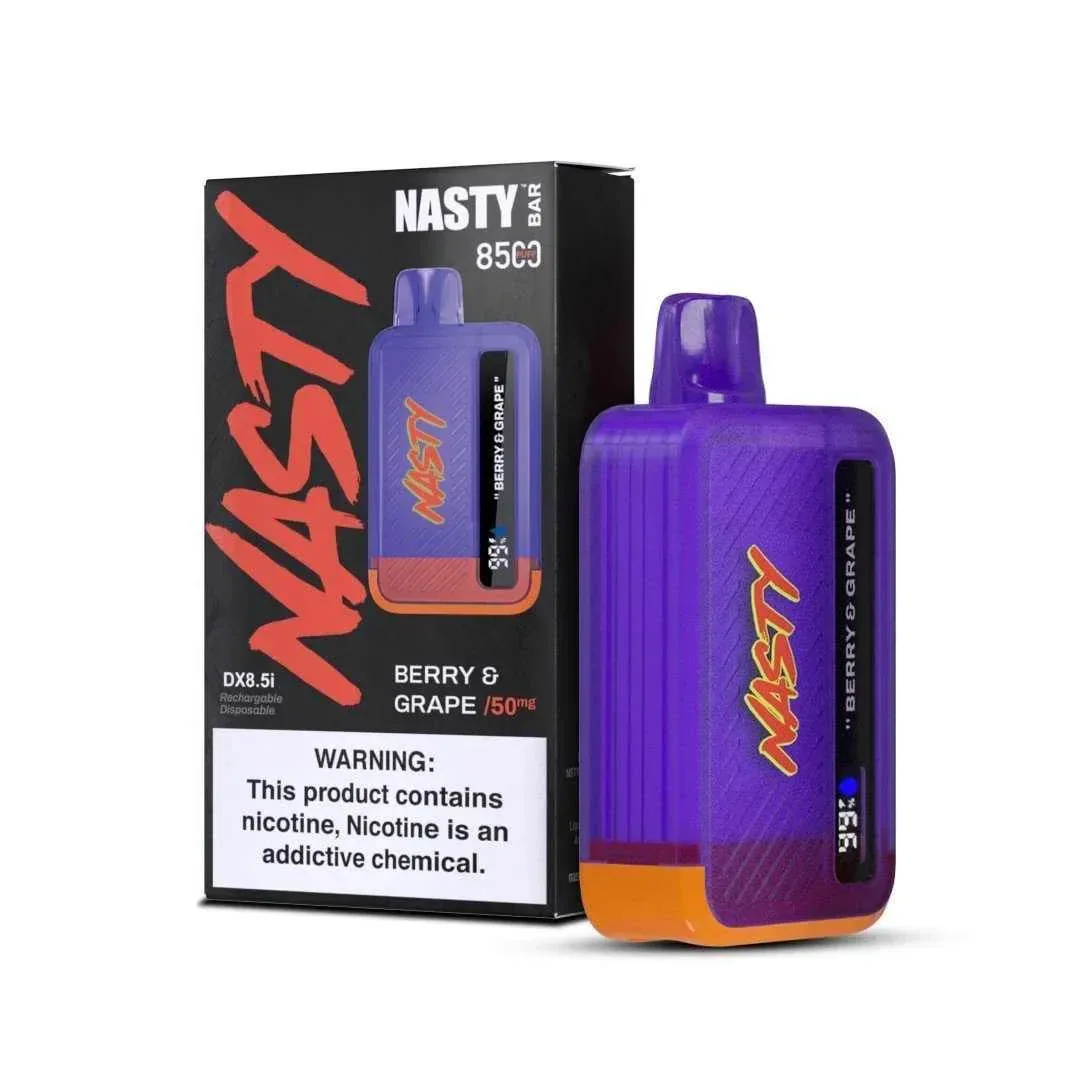 Nasty Bar Berry & Grape – (8500 Puffs) by Nasty at Vape Shop Ahmedabad