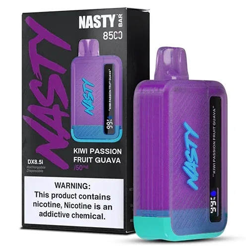 Nasty Bar Kiwi Passion Fruit Guava – (8500 Puffs) by Nasty at Vape Shop Ahmedabad