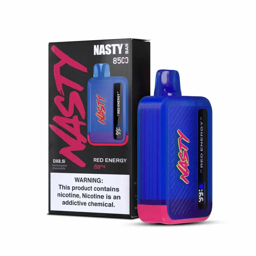 Nasty Bar Red Energy – (8500 Puffs) by Nasty at Vape Shop Ahmedabad