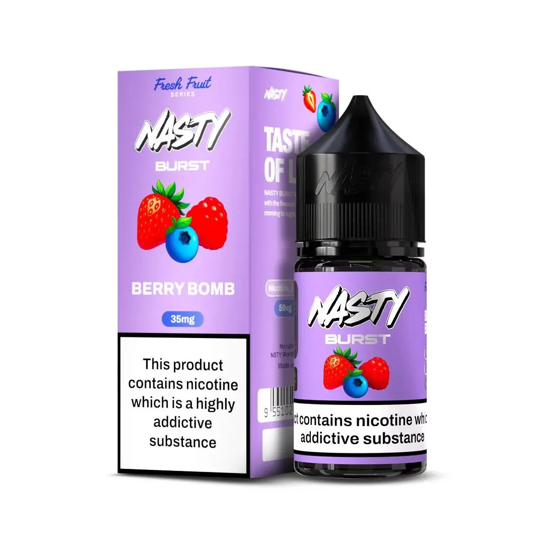 Nasty Burst Nic Salts – Berry Bomb by Nasty at Vape Shop Ahmedabad