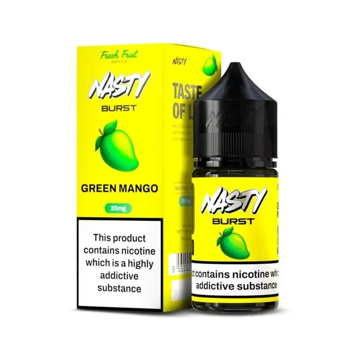 Nasty Burst Nic Salts – Green Mango by Nasty at Vape Shop Ahmedabad