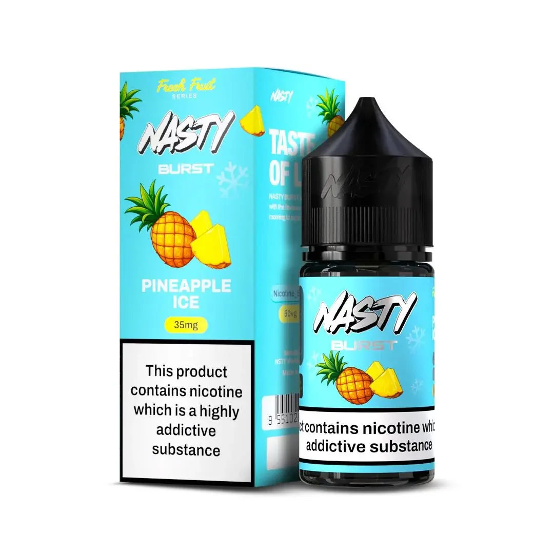 Nasty Burst Nic Salts – Pineapple Ice by Nasty at Vape Shop Ahmedabad