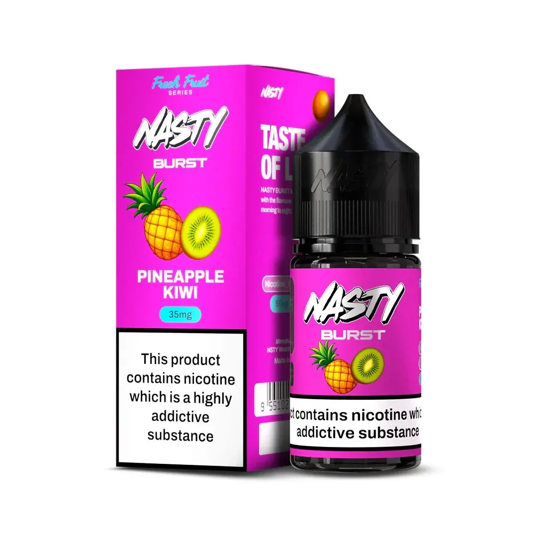 Nasty Burst Nic Salts – Pineapple Kiwi by Nasty at Vape Shop Ahmedabad