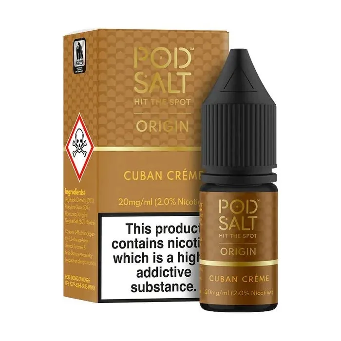 Pod Salt Cuban Creme – Nicotine Salt by Pod Salt at Vape Shop Ahmedabad