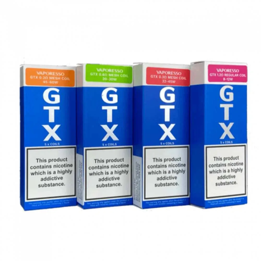 Vaporesso Gtx Replacement Coil Series (5-pack) by Vaporesso at Vape Shop Ahmedabad